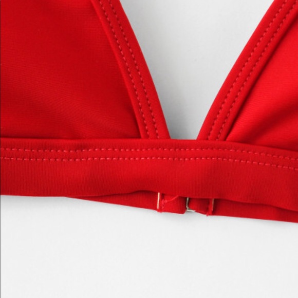 Red Triangle Bikini - Picture 3 of 5